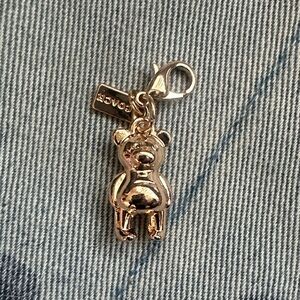 Coach Metallic Bear Key Charm